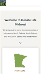 Mobile Screenshot of donatelifemidwest.org